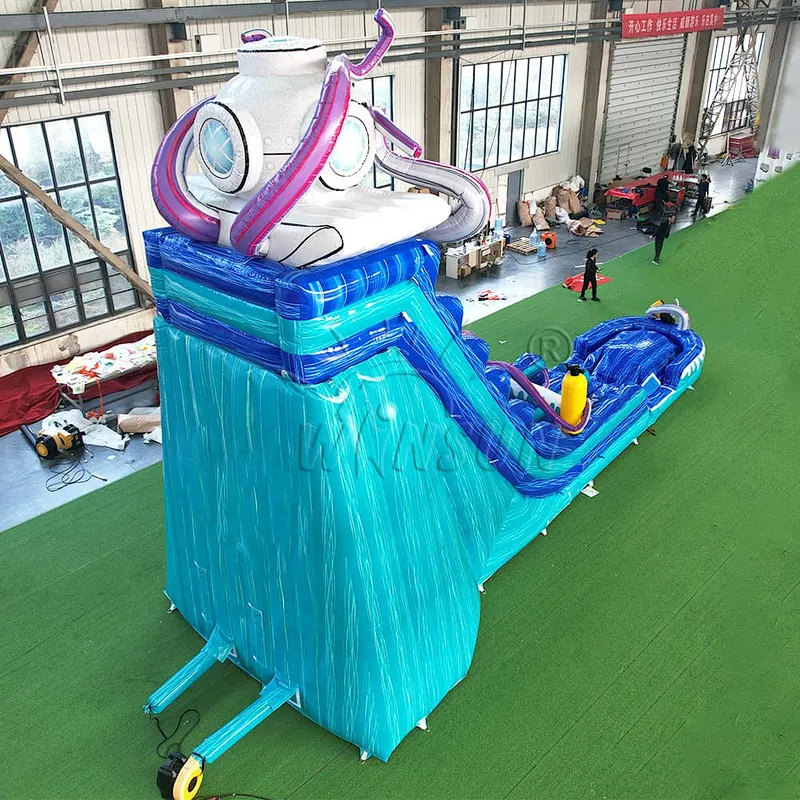 Octopus Theme Inflatable Water Slide for Outdoor Events